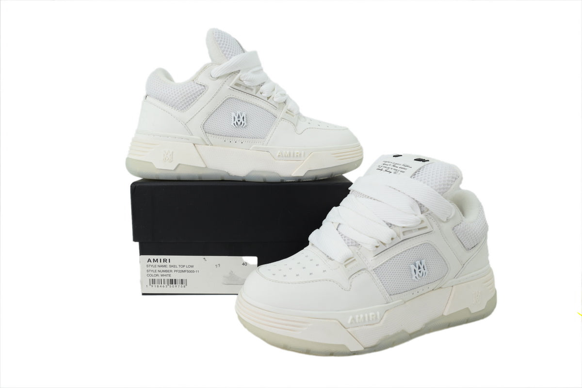 AMIRI All White Sneakers