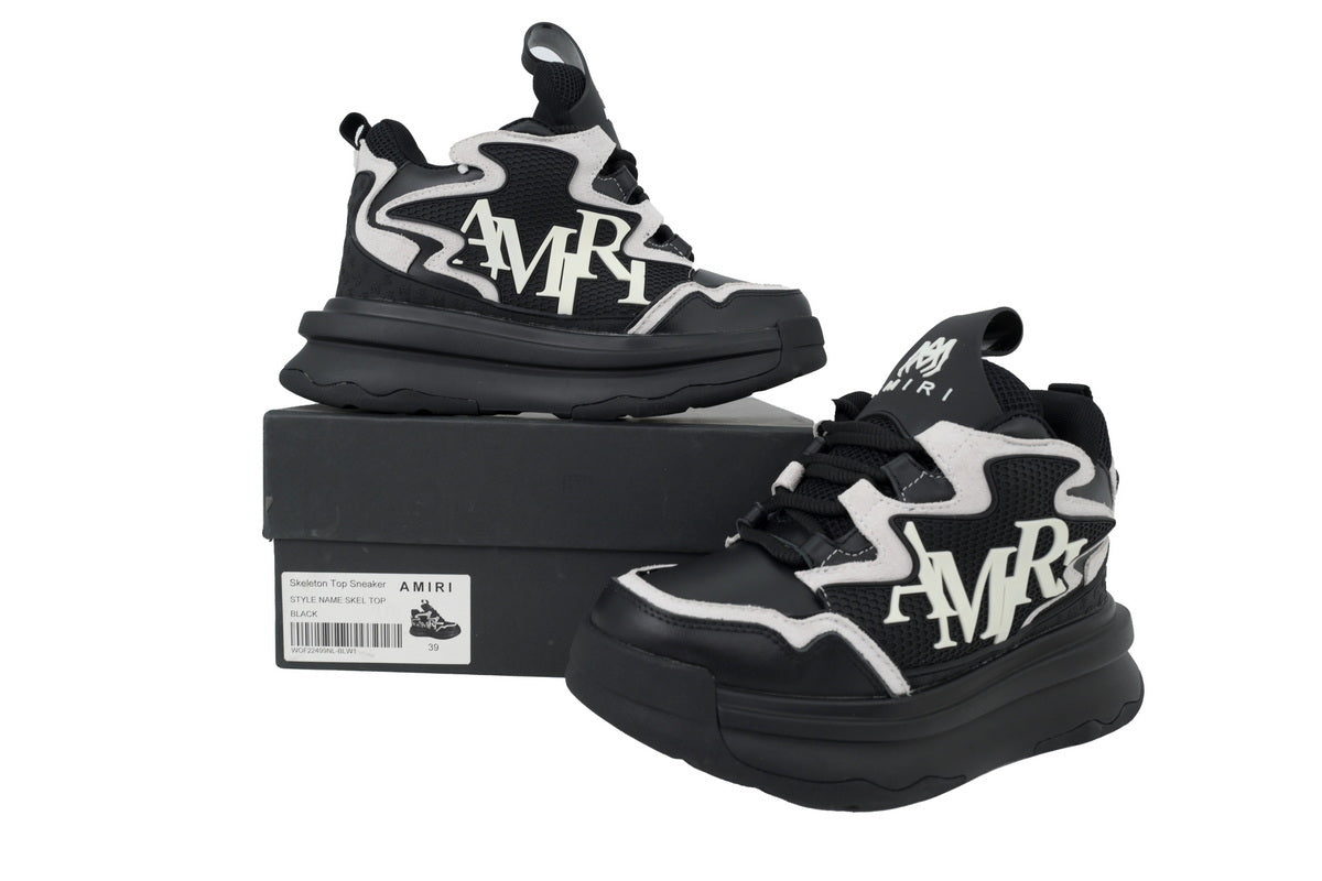 AMIRI Black Bone Sneakers