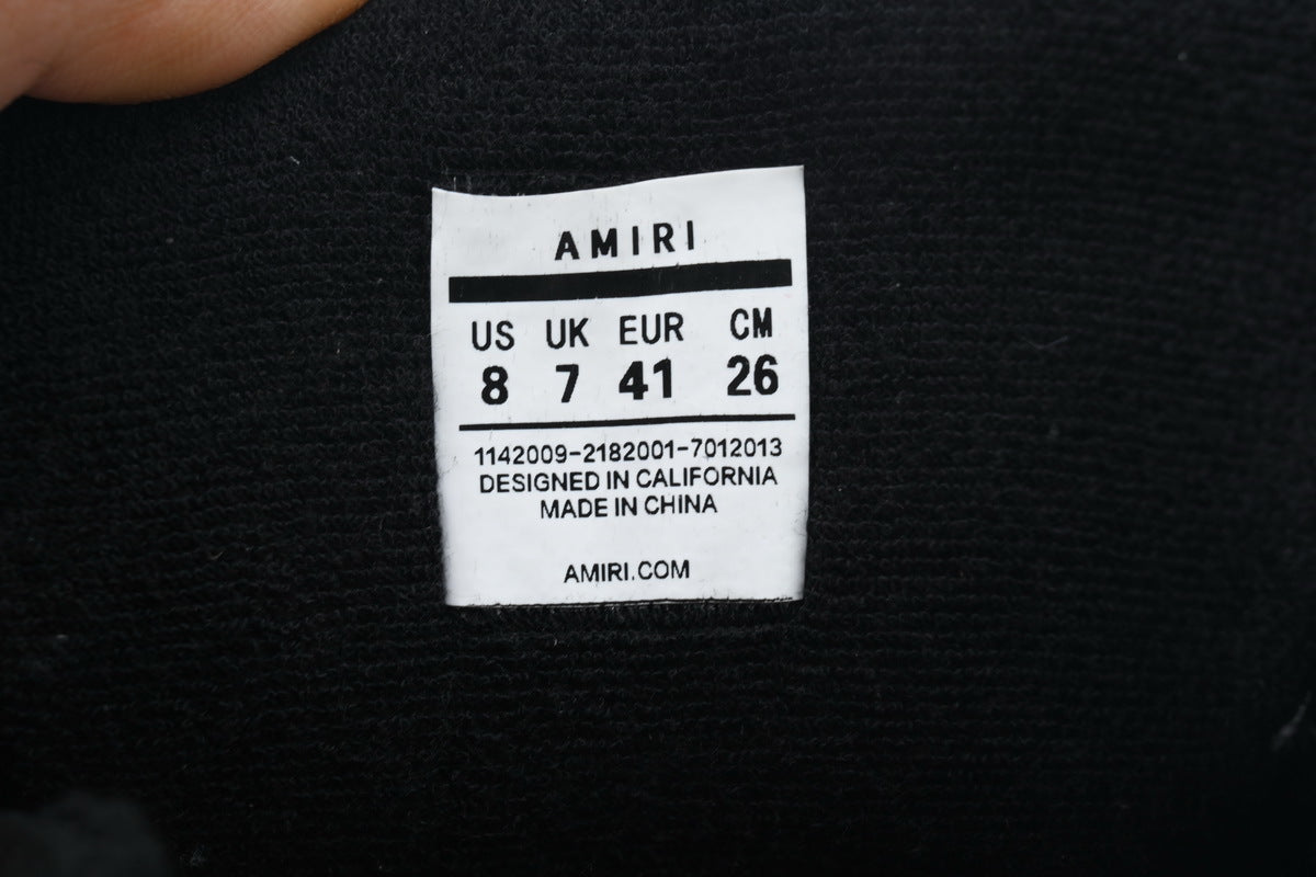 AMIRI Black and White Sneakers