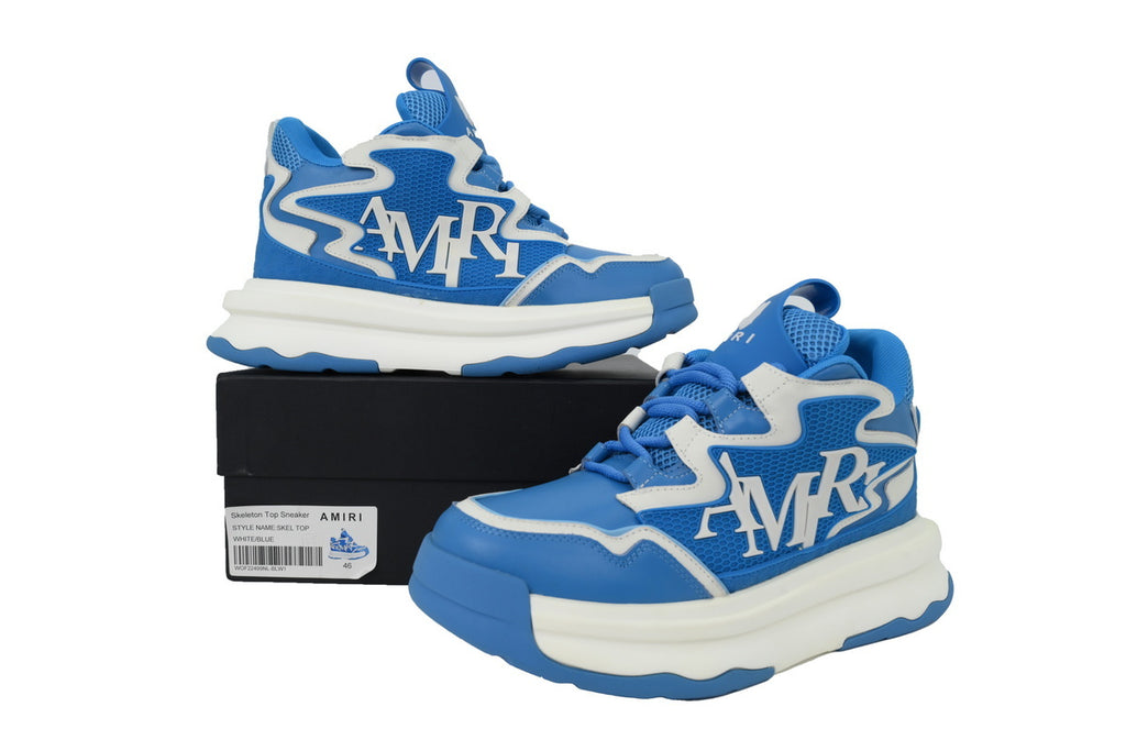 AMIRI Blue Bone Sneakers