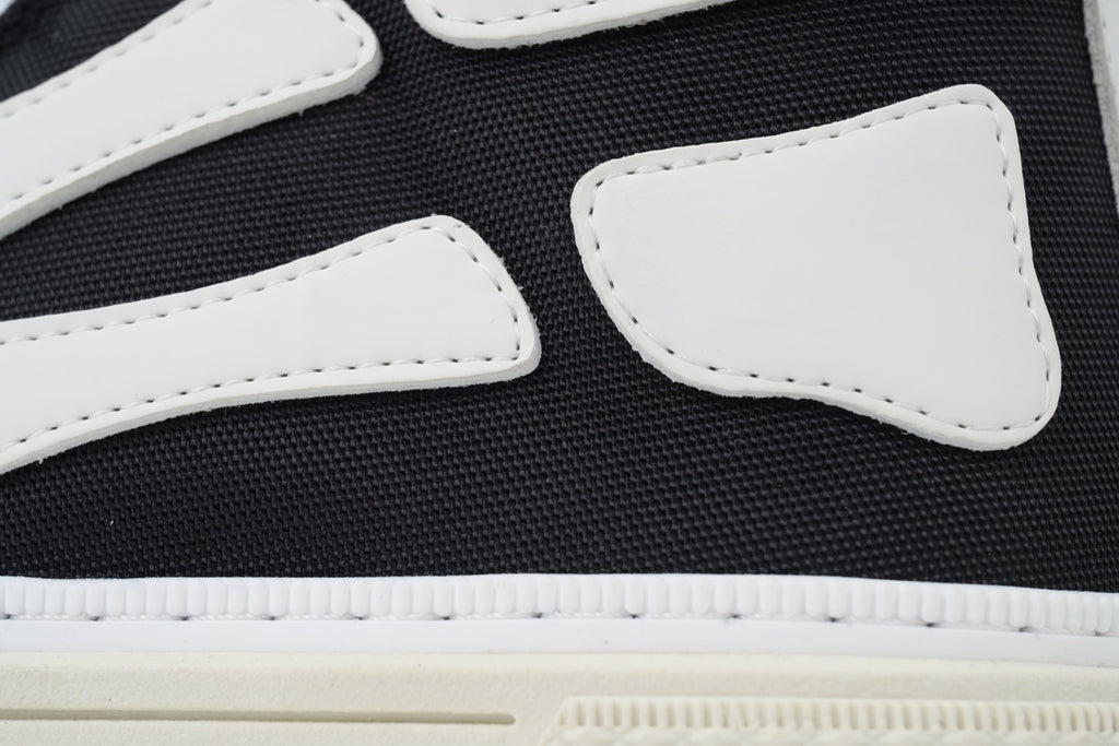 AMIRI SKEL COURT HI Black and White Sneakers