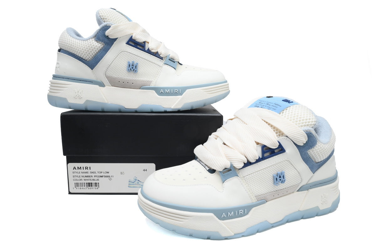 AMIRI White Blue Sneakers