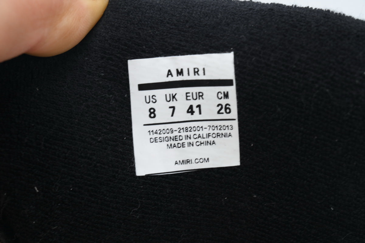 AMIRI White Gray Black Sneakers