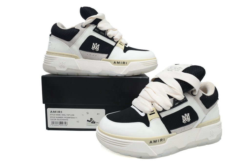 AMIRI White Gray Black Sneakers