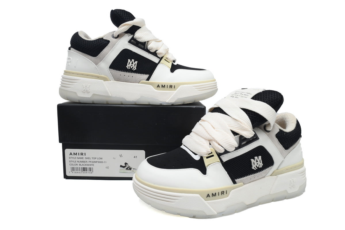 AMIRI White Gray Black Sneakers