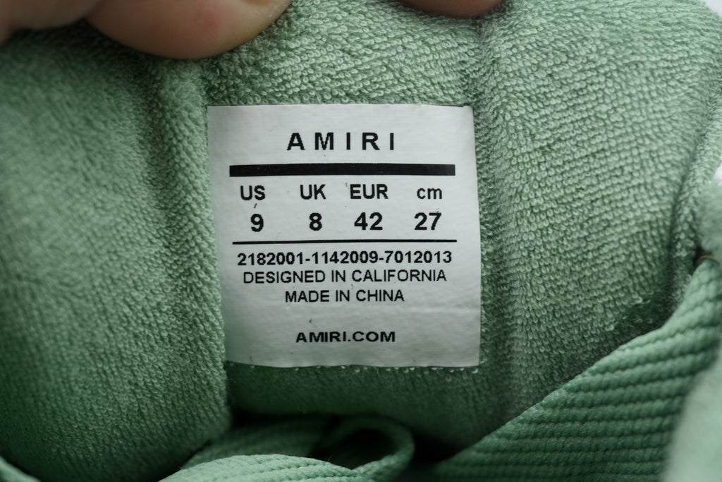 AMIRI White Green Sneakers