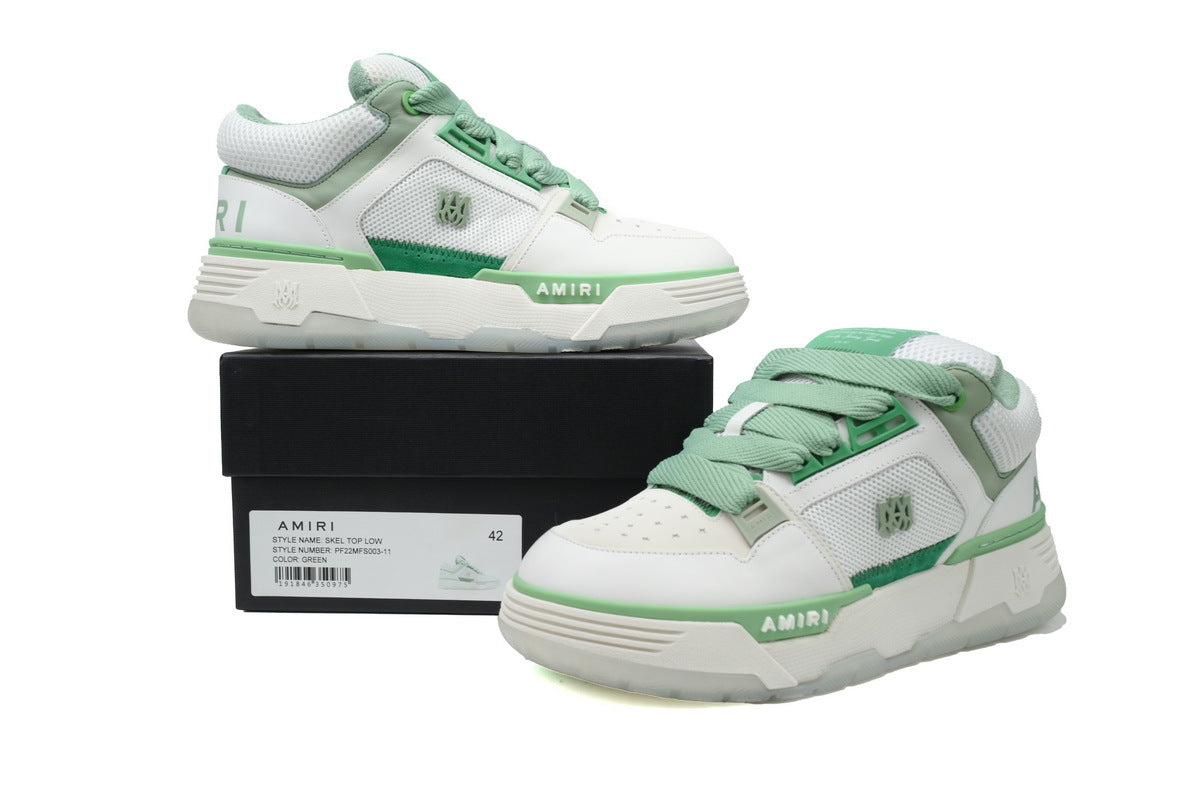 AMIRI White Green Sneakers