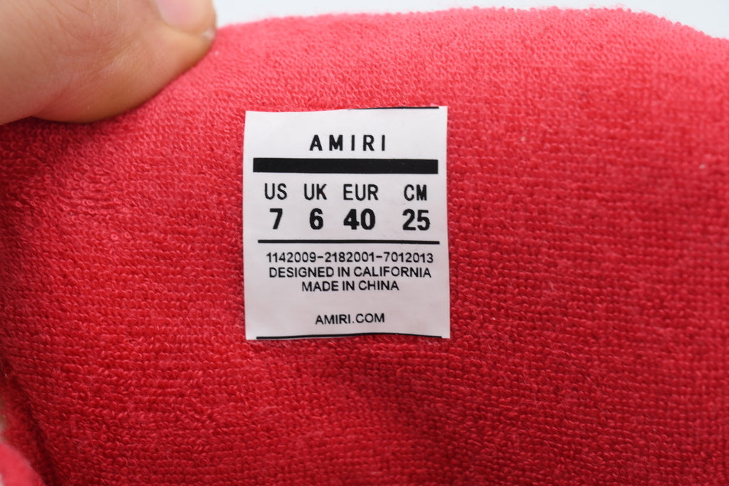 AMIRI White Red Sneakers