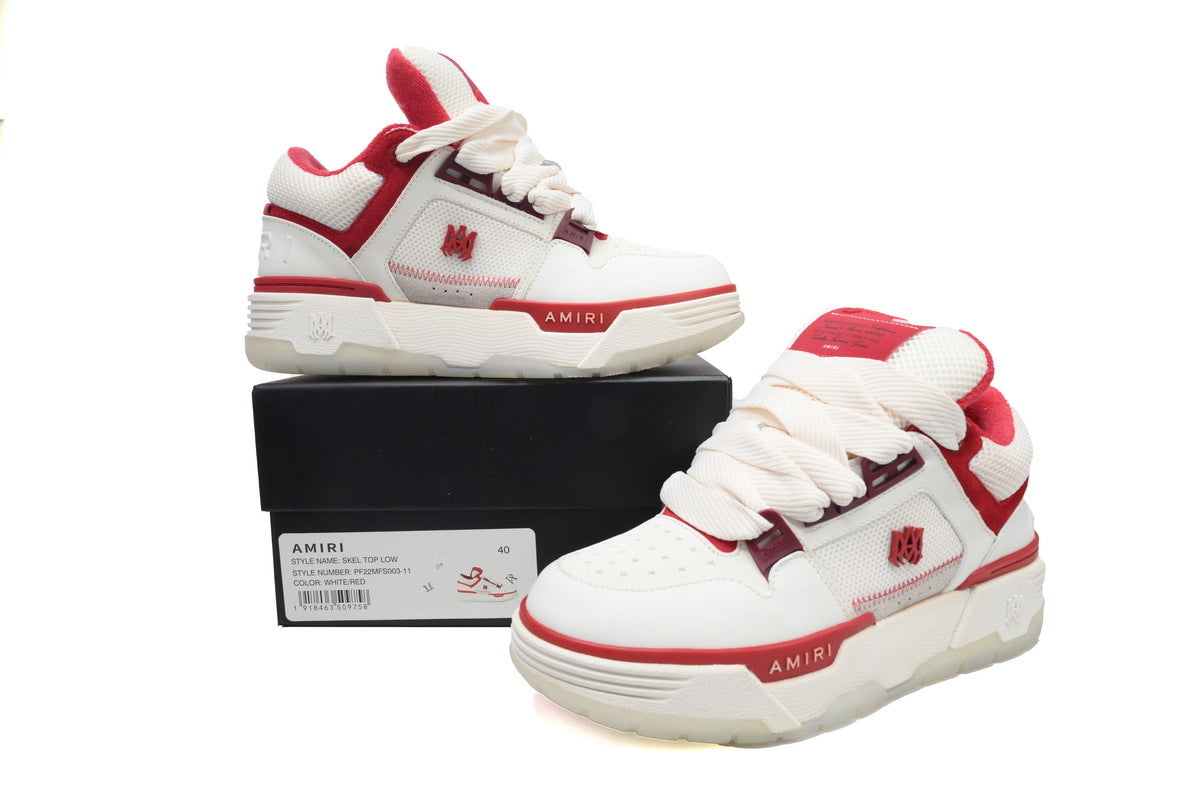 AMIRI White Red Sneakers