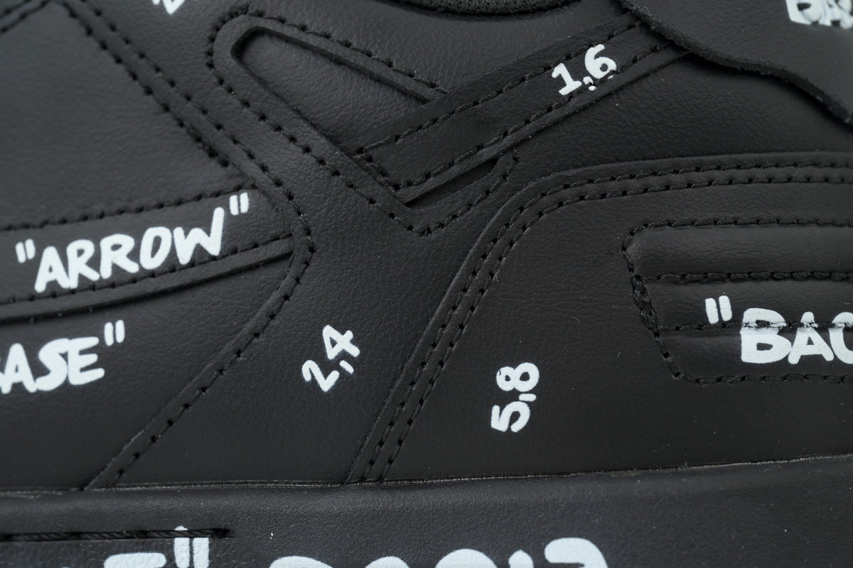 Off-White Out Of Office Low-Top Sneakers Black A