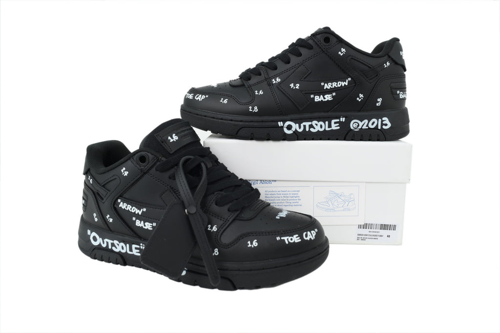 Off-White Out Of Office Low-Top Sneakers Black A