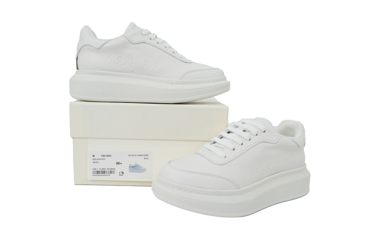 Alexander McQueen Oversized Sneakers – All White
