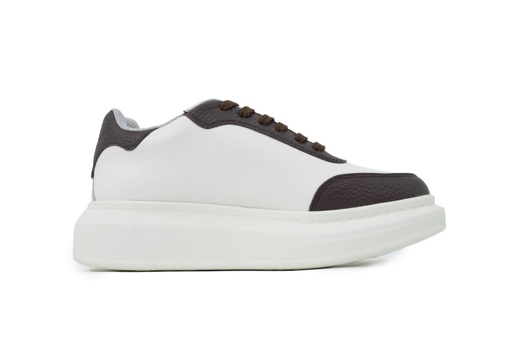 Alexander McQueen Oversized Sneakers – White & Brown
