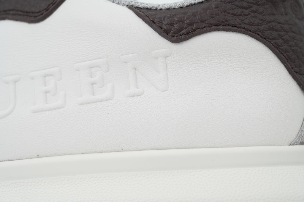 Alexander McQueen Oversized Sneakers – White & Brown
