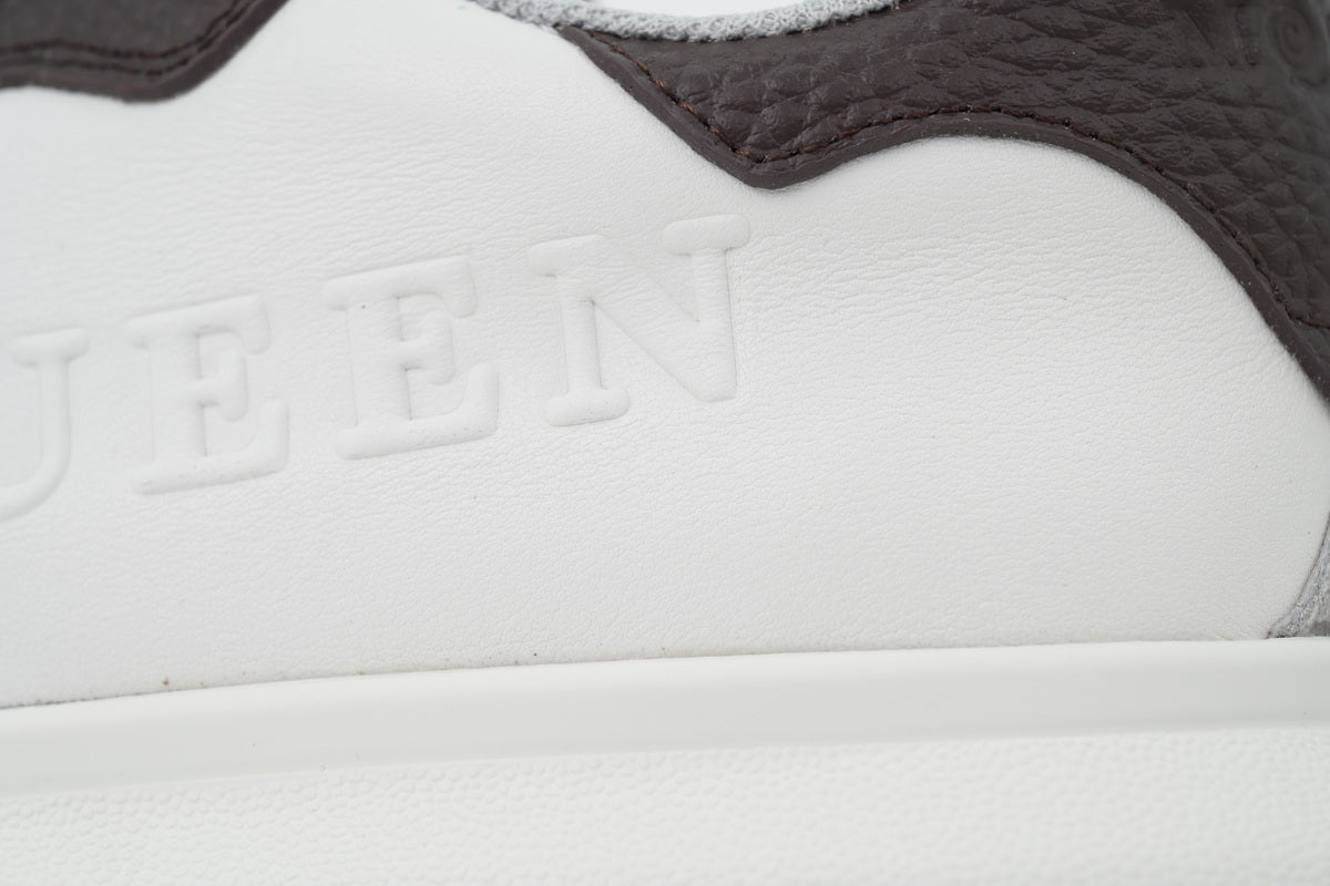 Alexander McQueen Oversized Sneakers – White & Brown