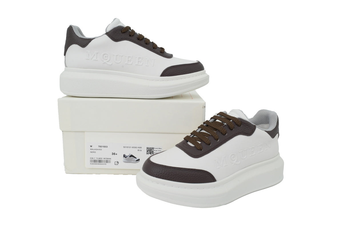 Alexander McQueen Oversized Sneakers – White & Brown