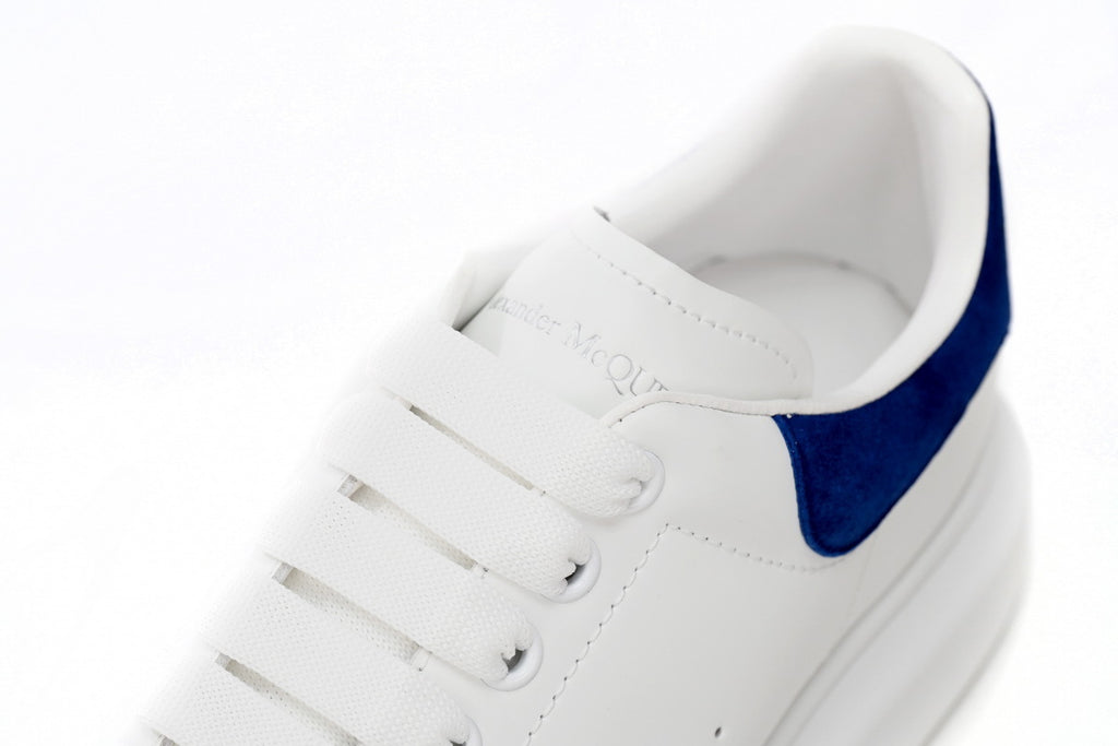 Alexander McQueen Deep Blue Velvet Men's Sneakers