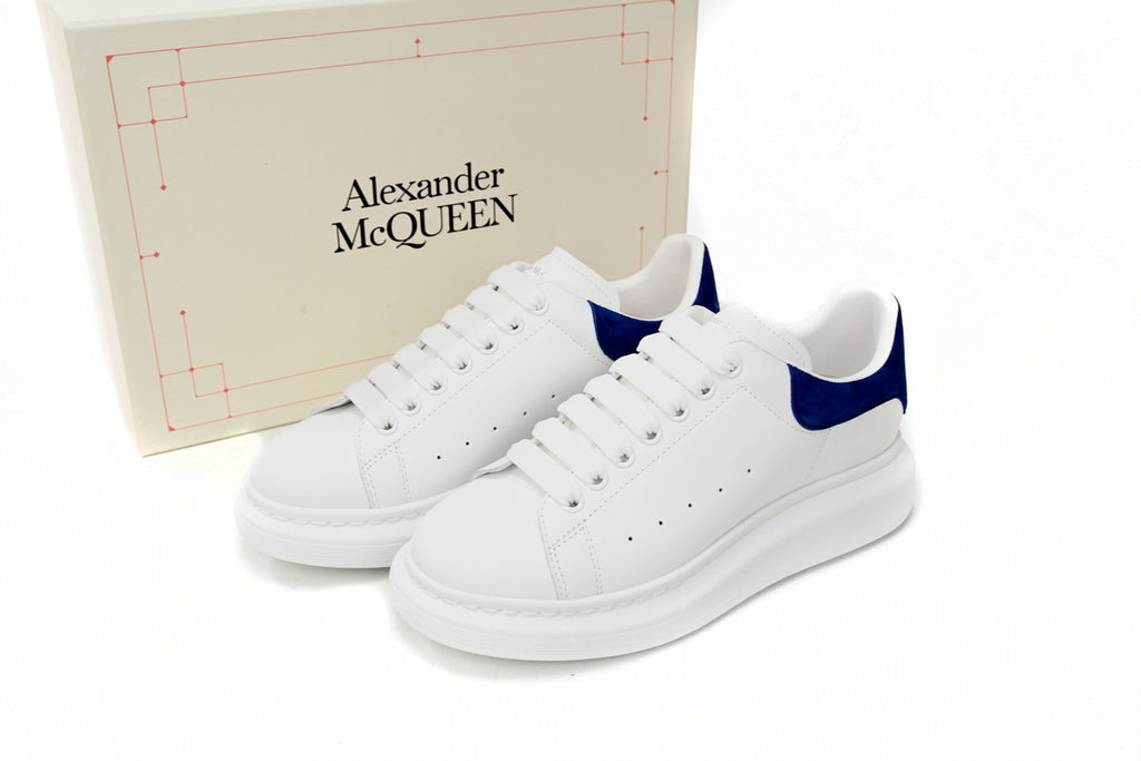 Alexander McQueen Deep Blue Velvet Men's Sneakers