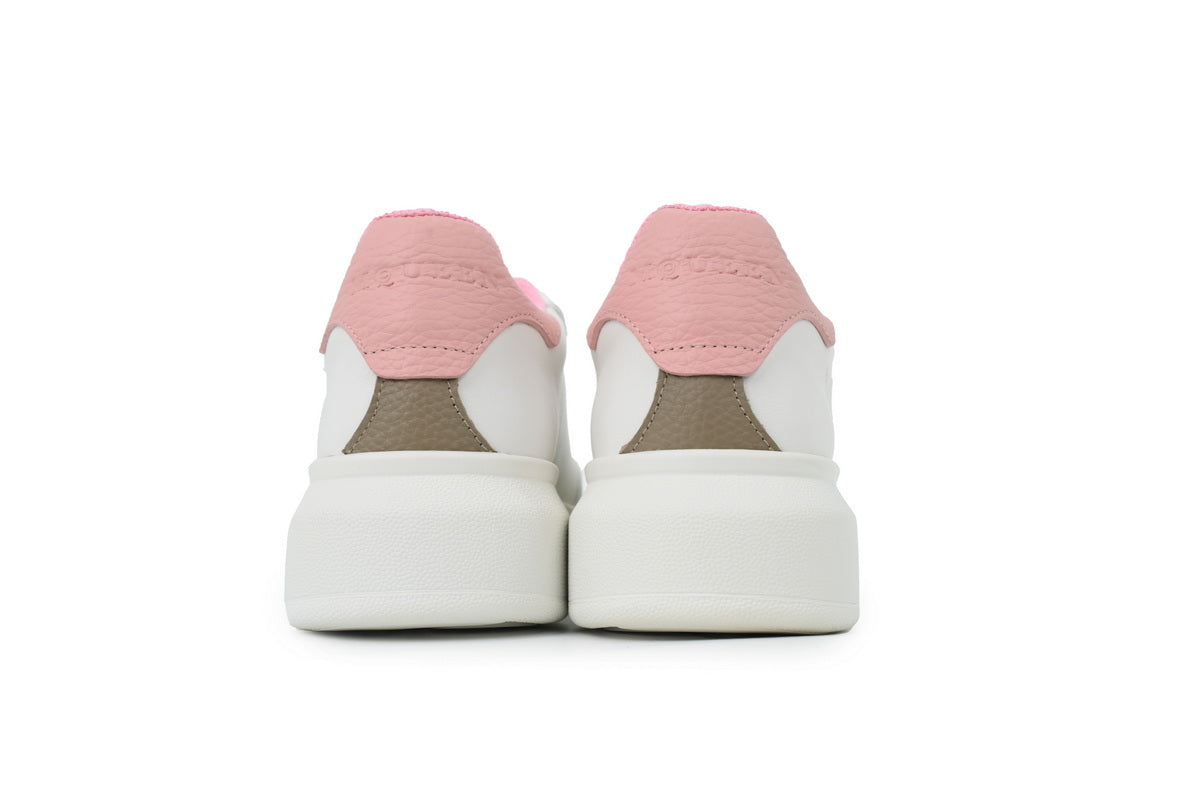 Alexander McQueen Oversized Sneakers – White & Pink