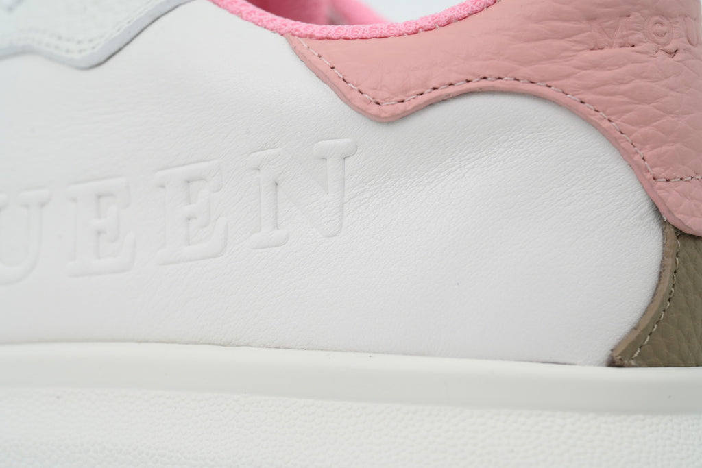 Alexander McQueen Oversized Sneakers – White & Pink