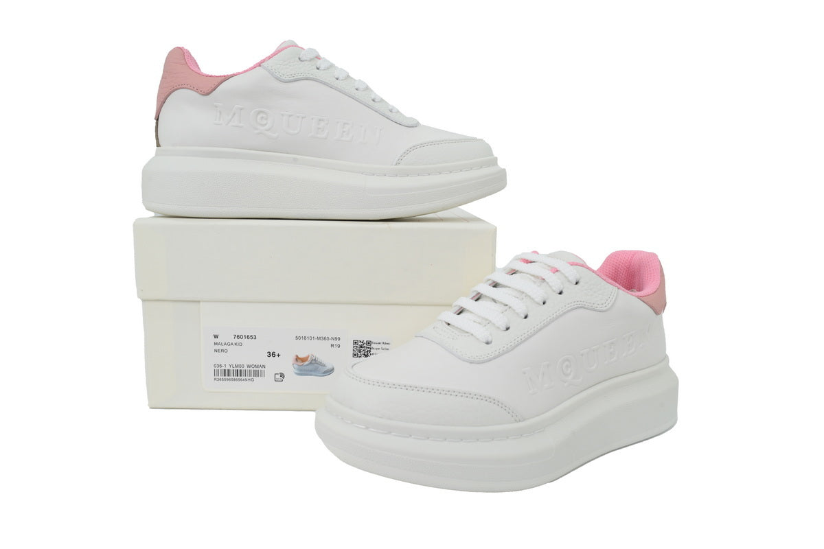 Alexander McQueen Oversized Sneakers – White & Pink