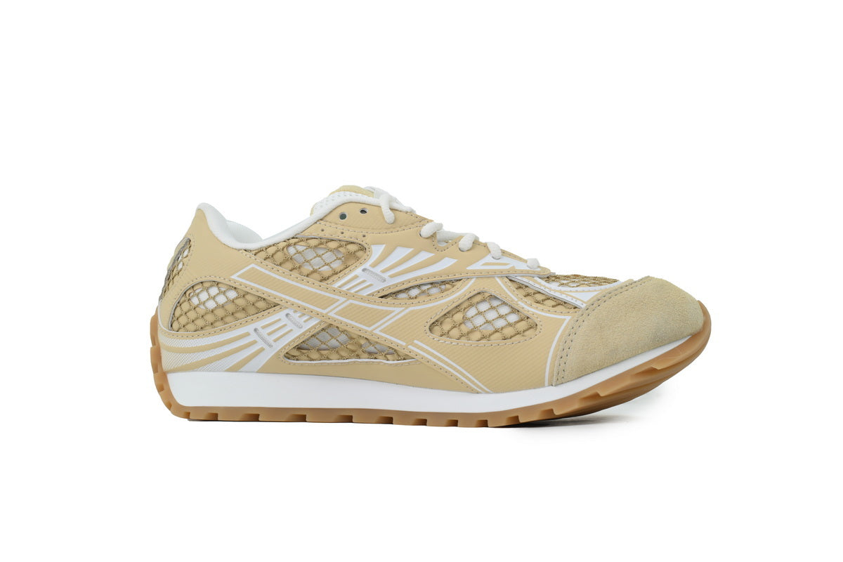 Bottega Veneta Orbit Beige Mesh Sneakers