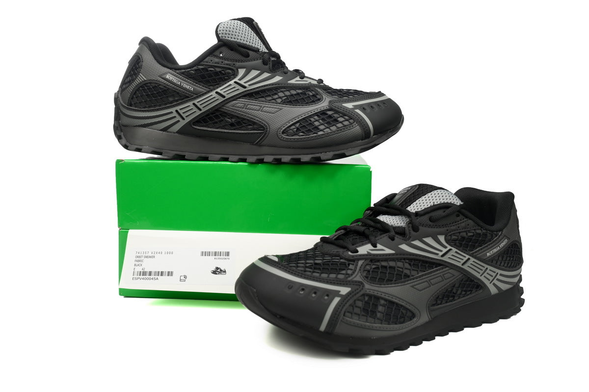 Bottega Veneta Orbit Sneakers – Black Mesh