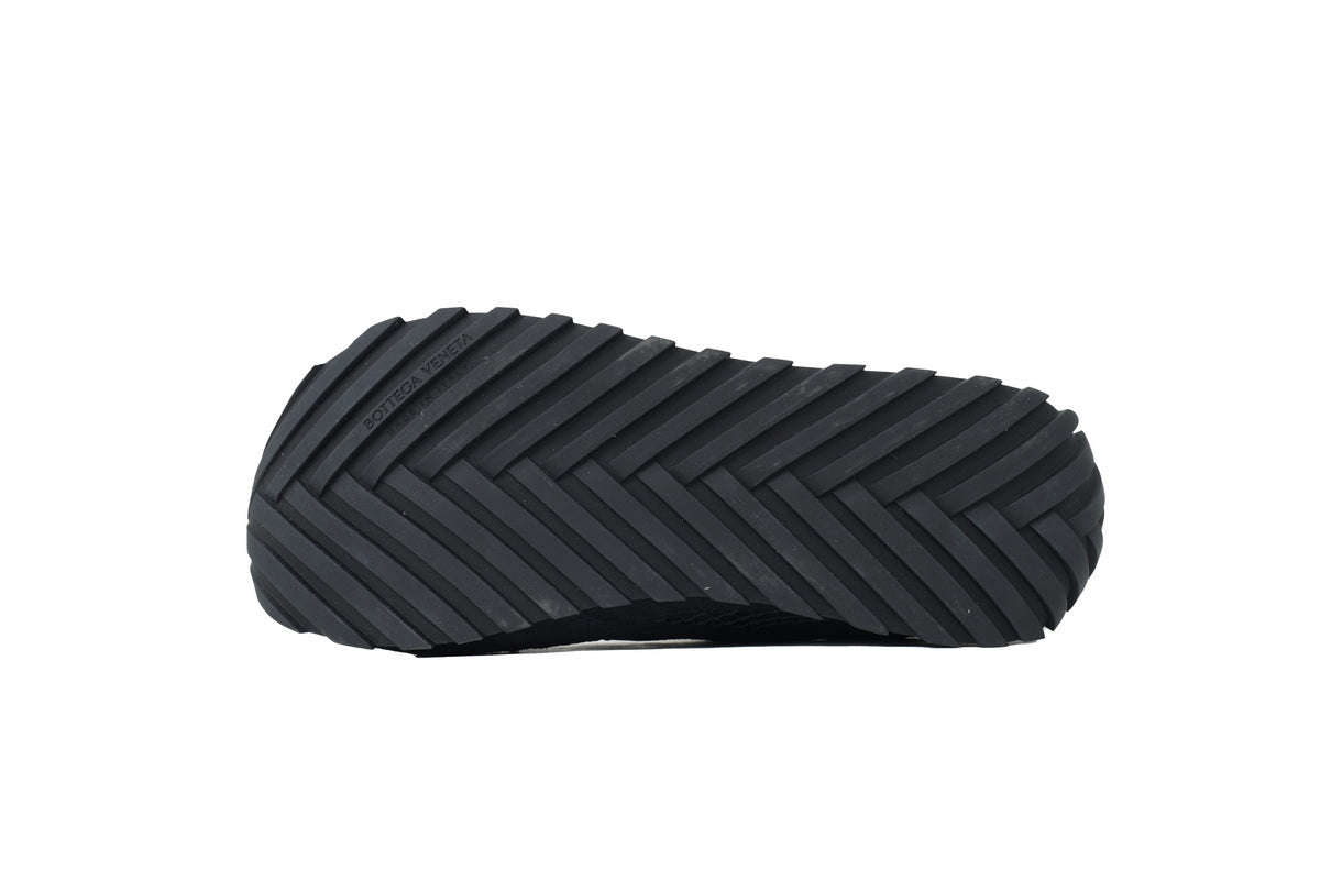 Bottega Veneta Orbit Black Suede Mesh Sneakers