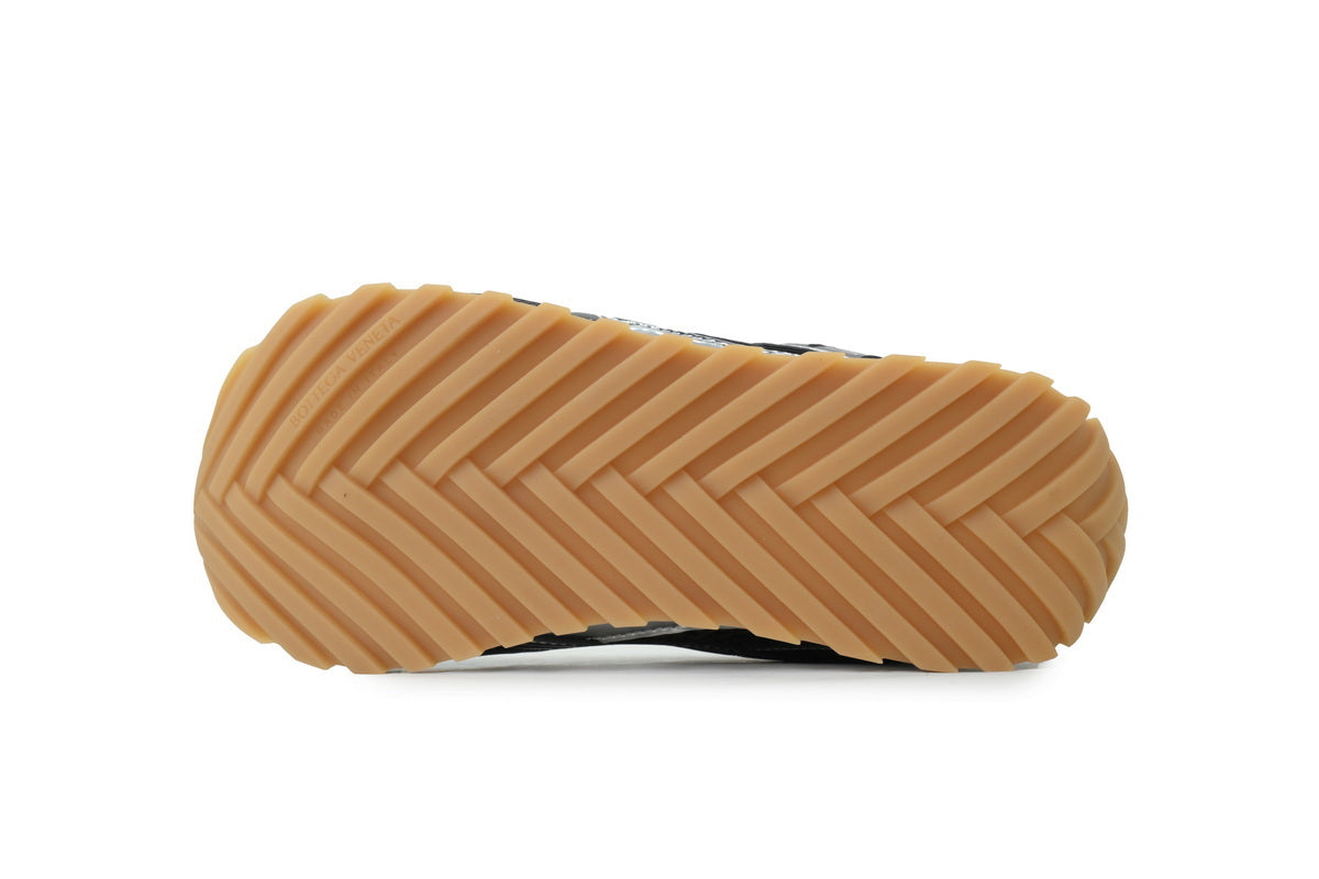 Bottega Veneta Orbit Fondant Silver Mesh Sneakers
