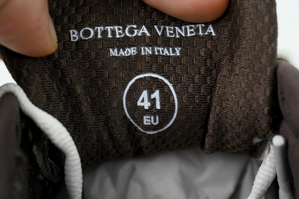 Bottega Veneta Orbit Fondant Silver Mesh Sneakers