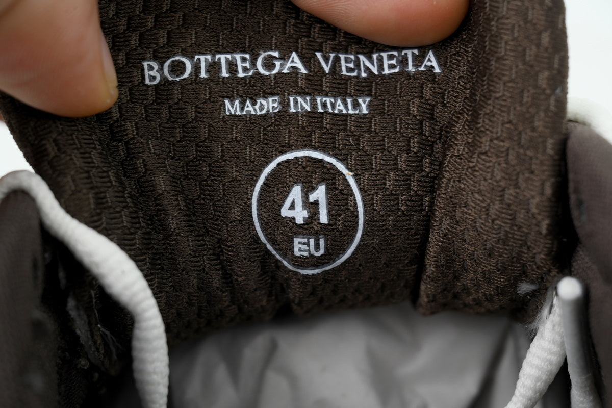 Bottega Veneta Orbit Fondant Silver Mesh Sneakers