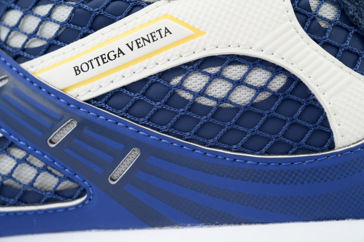 Bottega Veneta Orbit Dark Blue Mesh Sneakers