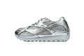 Bottega Veneta Orbit Sneakers – Silver Mesh