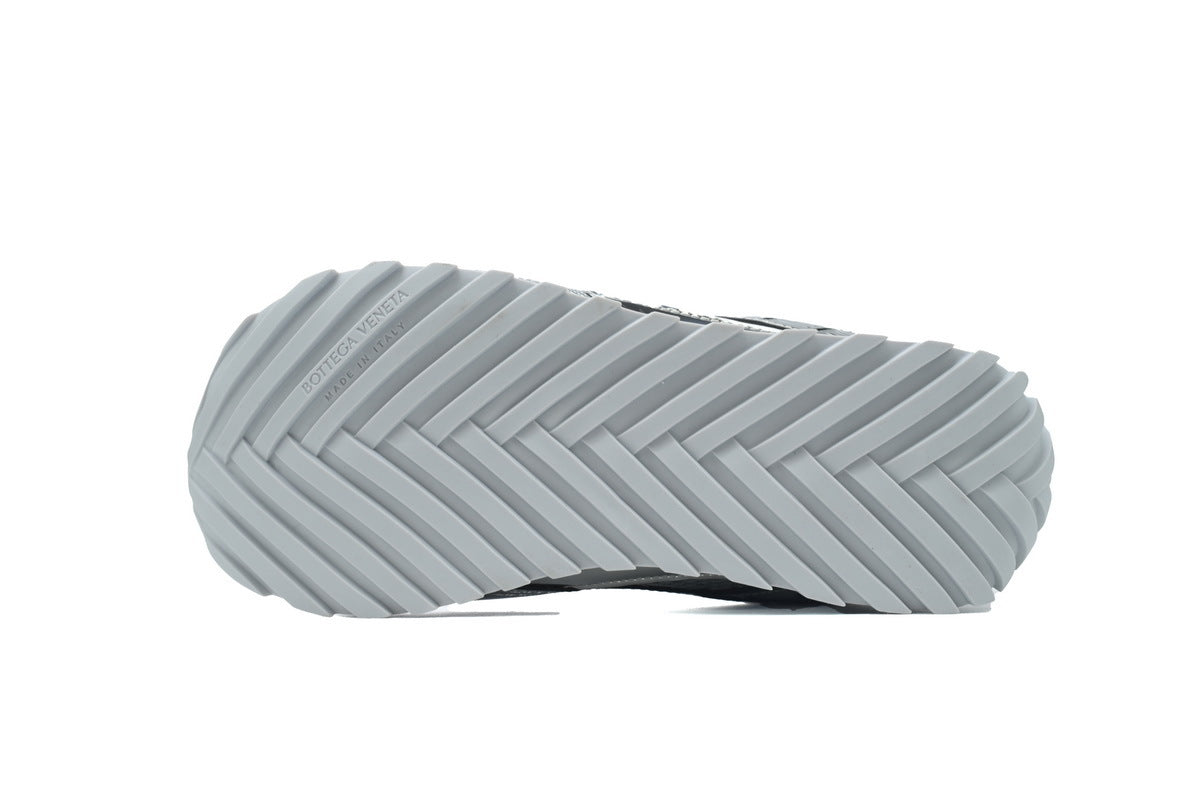Bottega Veneta Orbit Sneakers – Silver Mesh