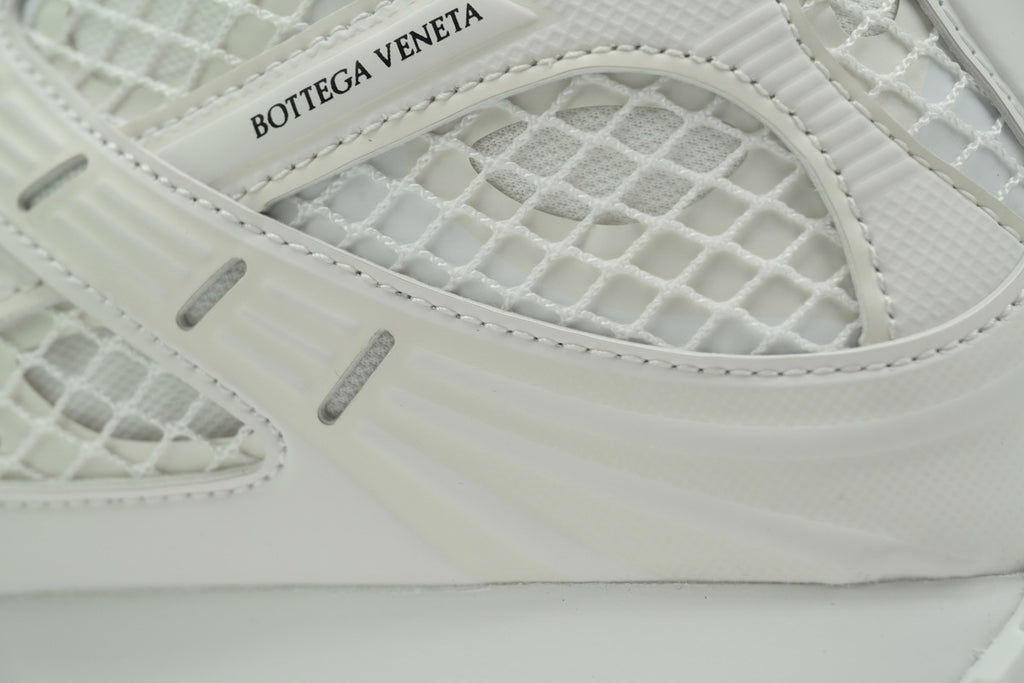Bottega Veneta Orbit Sneakers – White Mesh