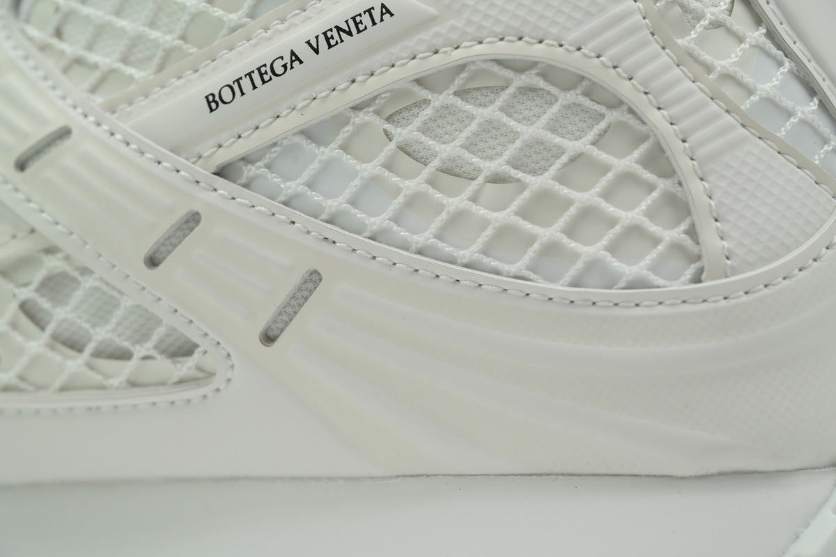 Bottega Veneta Orbit Sneakers – White Mesh