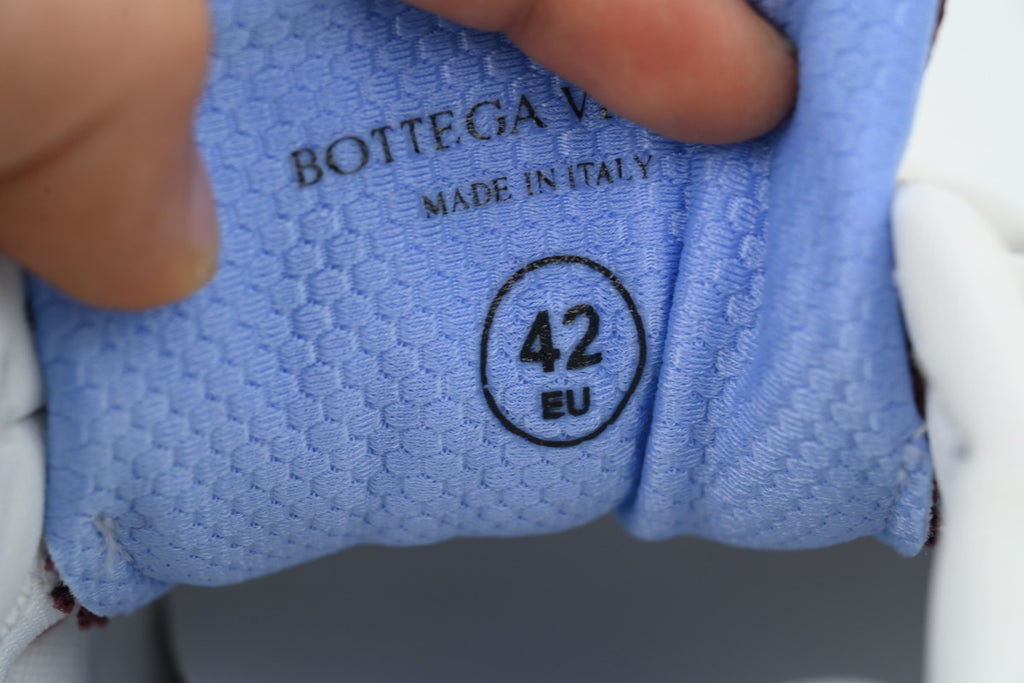 Bottega Veneta Orbit Wine Red Orchid Mesh Sneakers