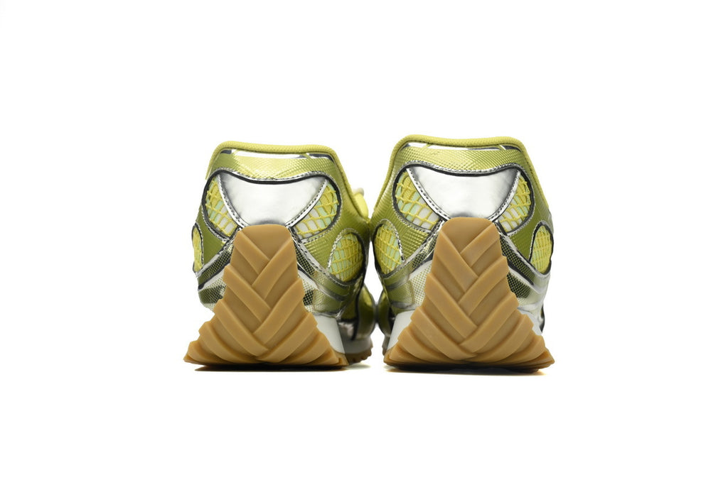 Bottega Veneta Orbit Sneakers – Sherbert Yellow/Silver