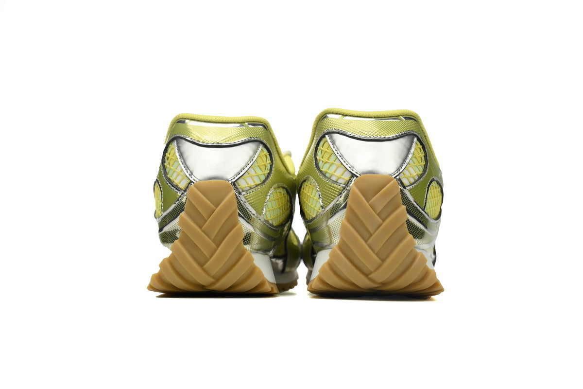 Bottega Veneta Orbit Sneakers – Sherbert Yellow/Silver