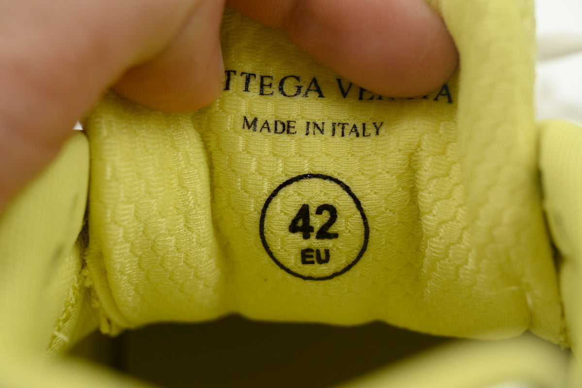 Bottega Veneta Orbit Sneakers – Sherbert Yellow/Silver