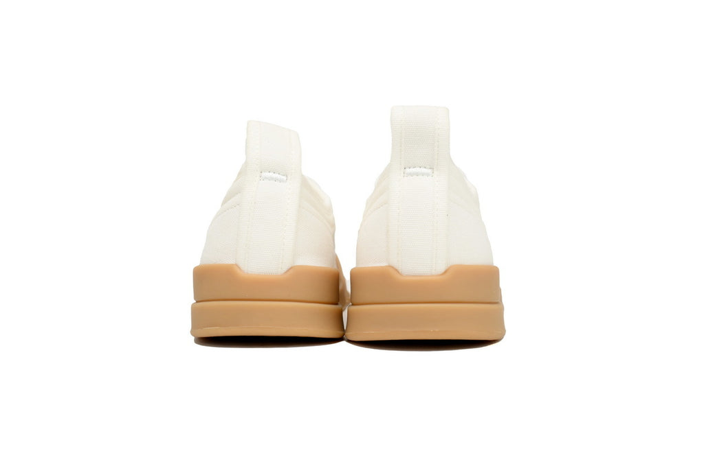 Bottega Veneta Vulcan Low-Top Sneakers – White Canvas