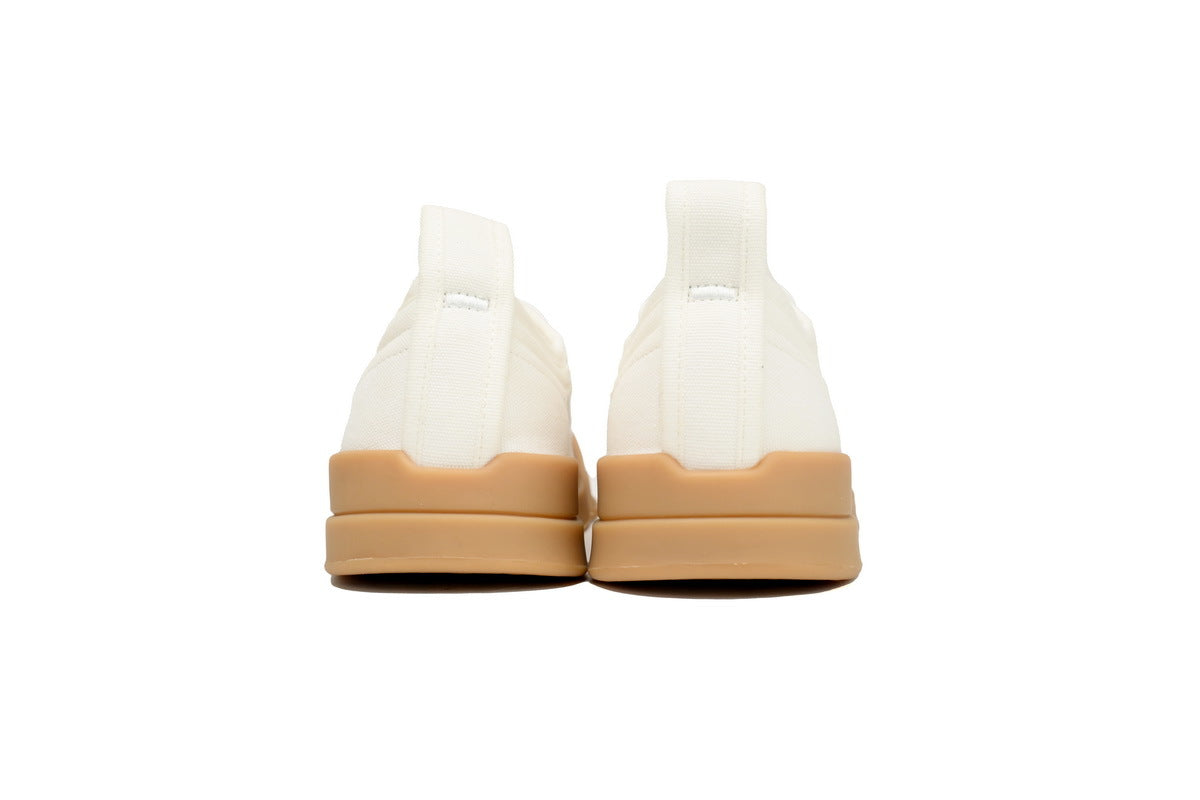 Bottega Veneta Vulcan Low-Top Sneakers – White Canvas