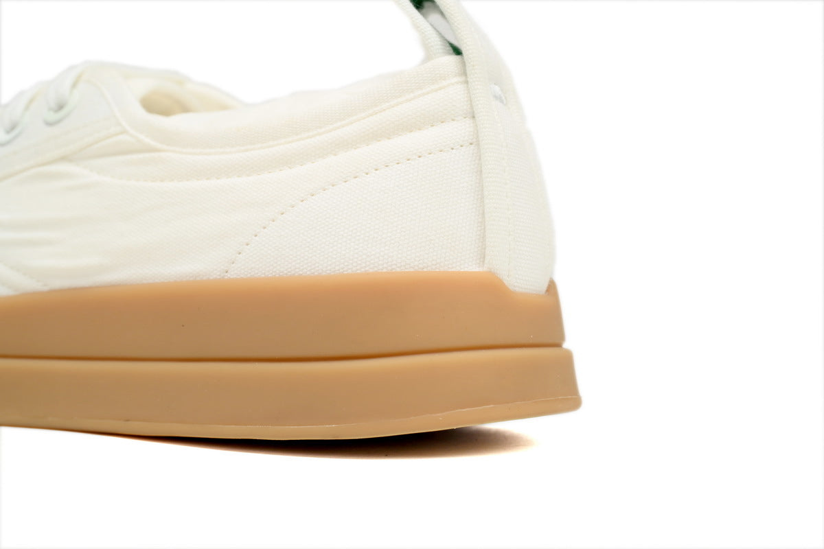 Bottega Veneta Vulcan Low-Top Sneakers – White Canvas