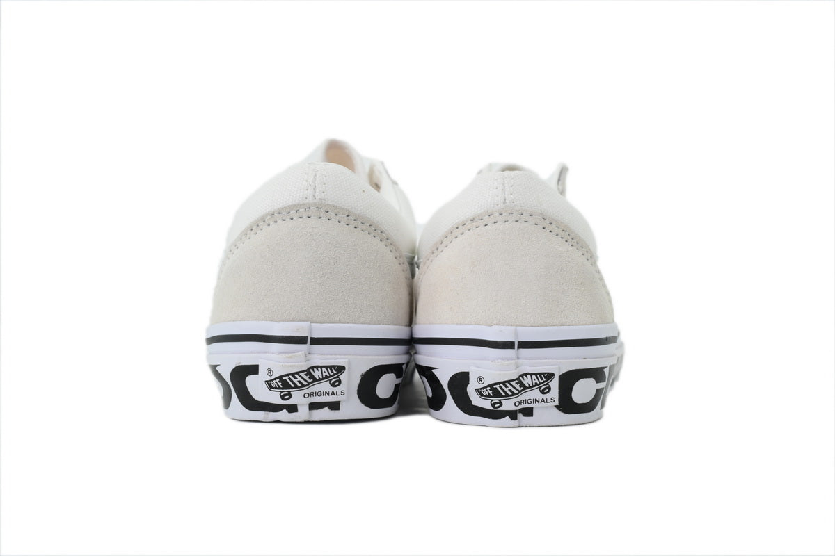 CDG x Vans OG Old Skool LX Sidewall White Sneakers