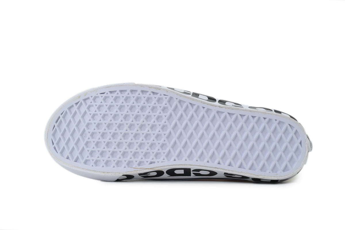 CDG x Vans OG Old Skool LX Sidewall White Sneakers