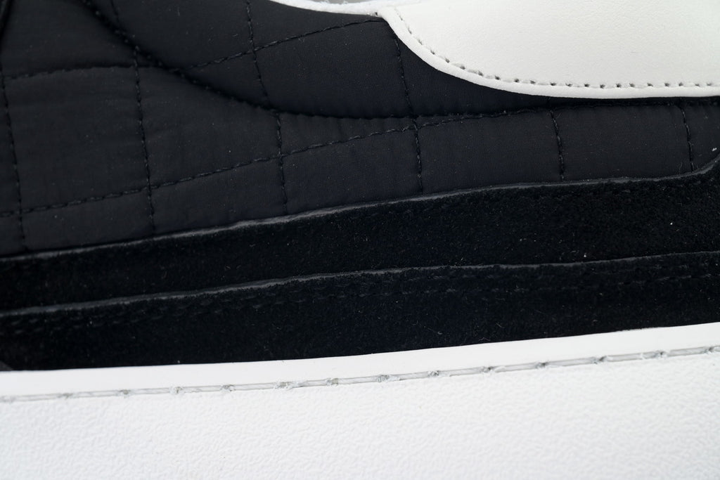 Chanel Black & White Quilted Fabric Sneakers
