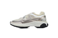 Chanel Rose Gold Metallic Fabric & Leather Sneakers