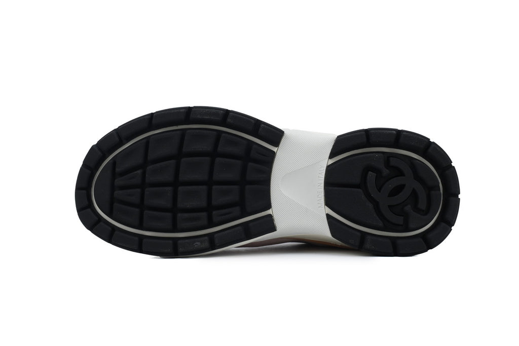 Chanel Light Pink Mixed-Material Sneakers