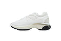 Chanel White Double C Platform Sneakers