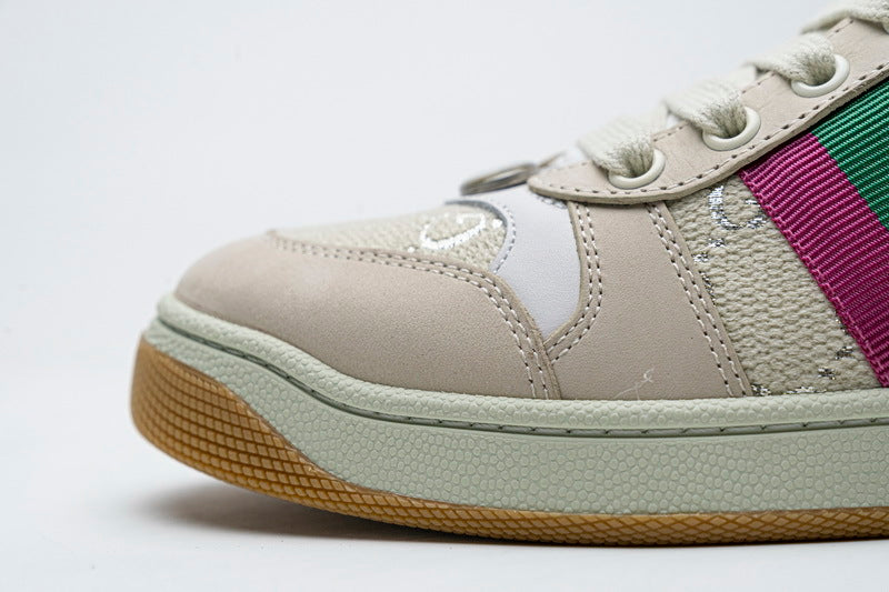 Gucci Screener White Canvas Sneakers